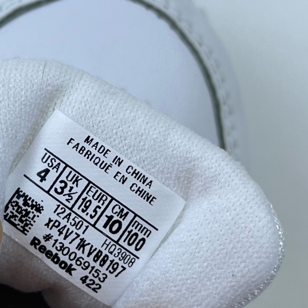 Reebok White Kids Heritage Sneakers N248-30 - Picture 8 of 8